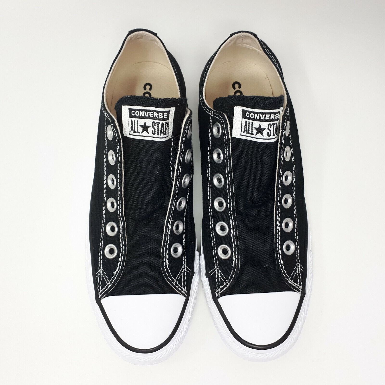 Converse Sneakers Black Slip – Ons Adults Size Womens 6/Mens 4