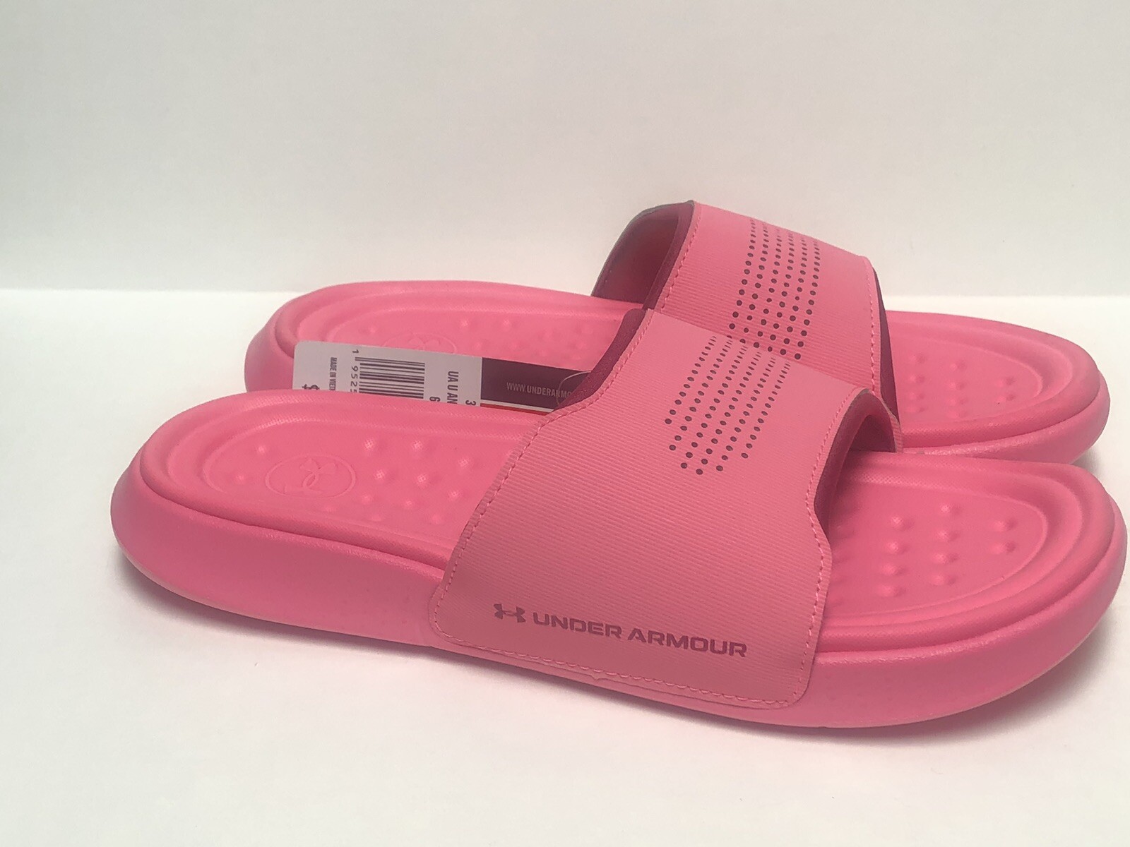 Under Armour Unisex Ansa Elevate Slides 3025044-600 Penta Pink ~ Women’s 7/M 6