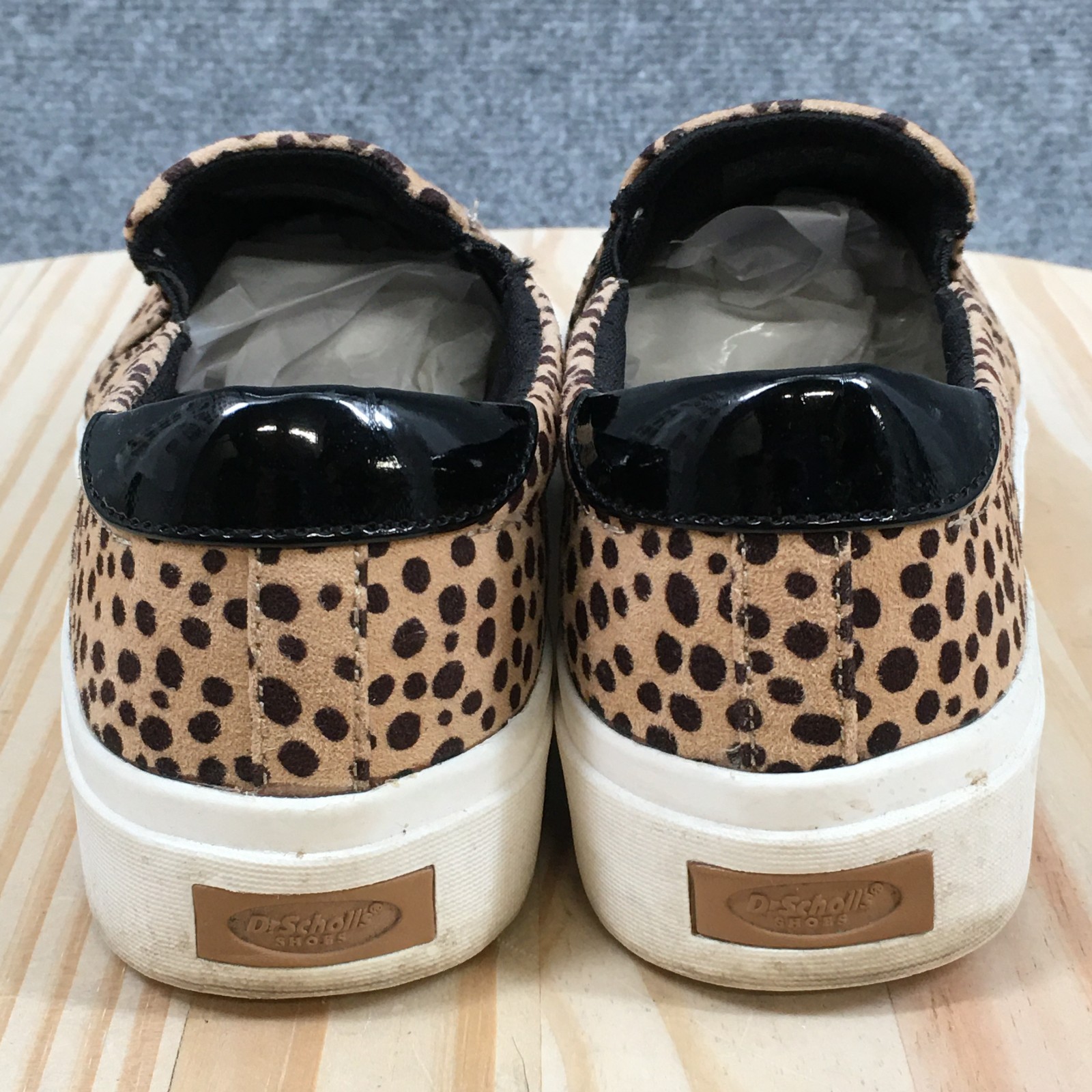 Dr. Scholls Wink Slip On Sneaker Shoes Womens 8 M Leopard Low Top Casual Brown