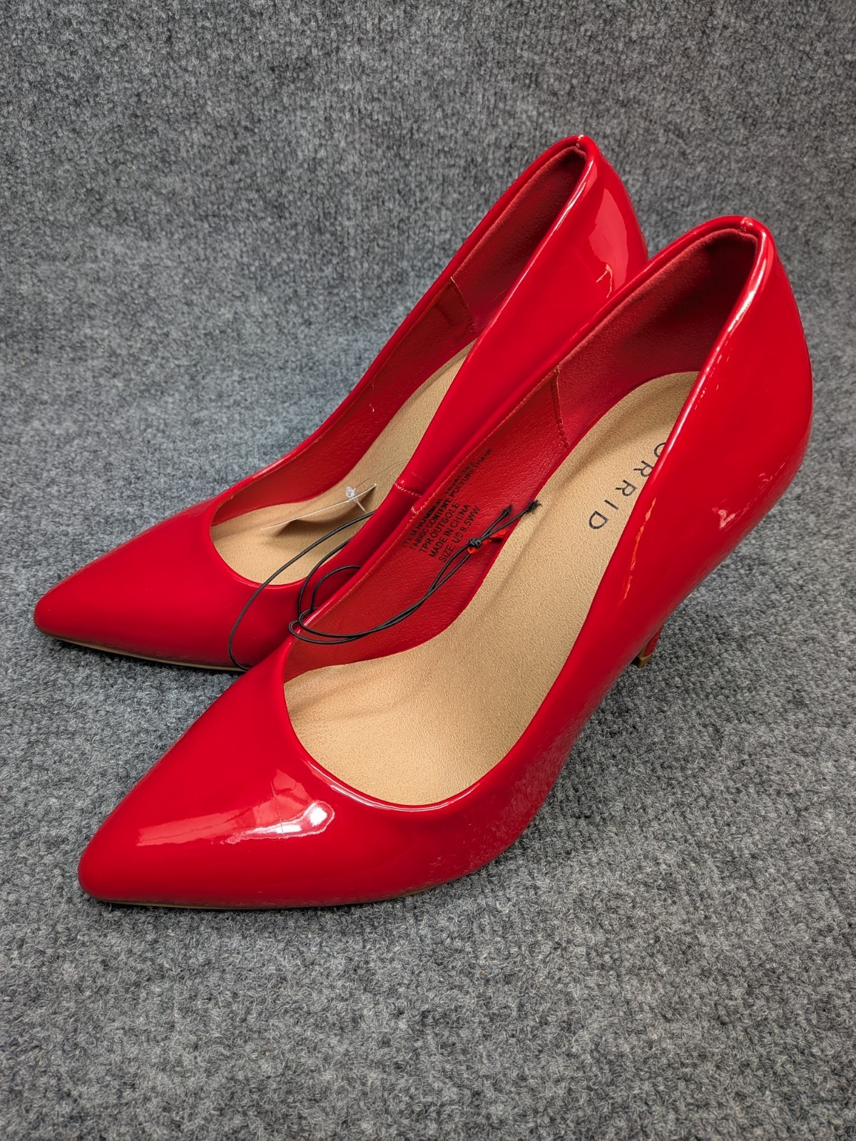 Torrid Red (Patent Leather) Look Stiletto Heels Pumps Womens 9.5WW Wide Pointed