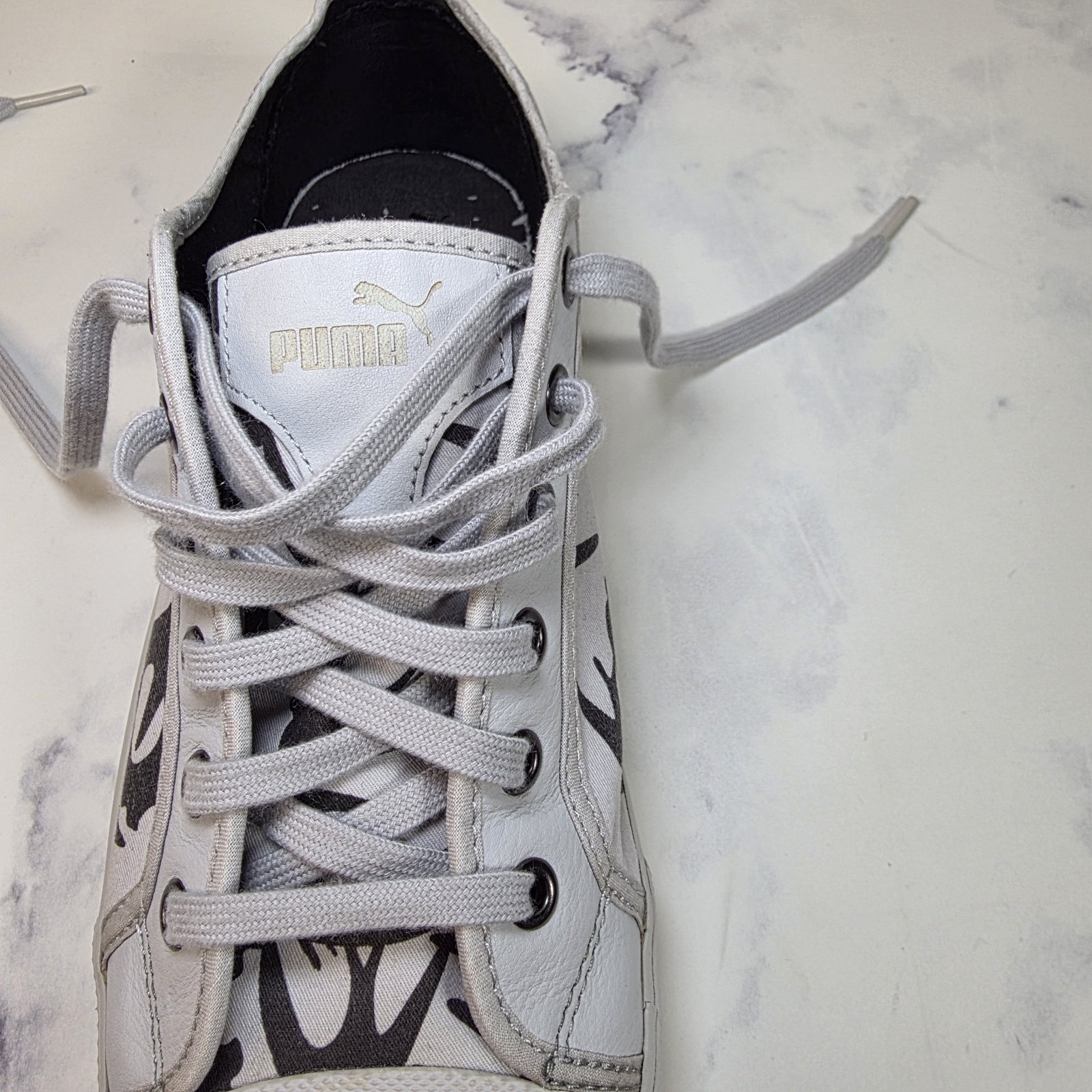 Puma x Alexander McQueen McQ Swallow Swarm Gray Canvas Low Top Sneaker W Size 10