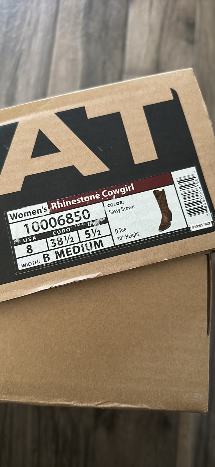 Ariat Rhinestone Cowgirl Boots – Sassy Brown 8 B Medium