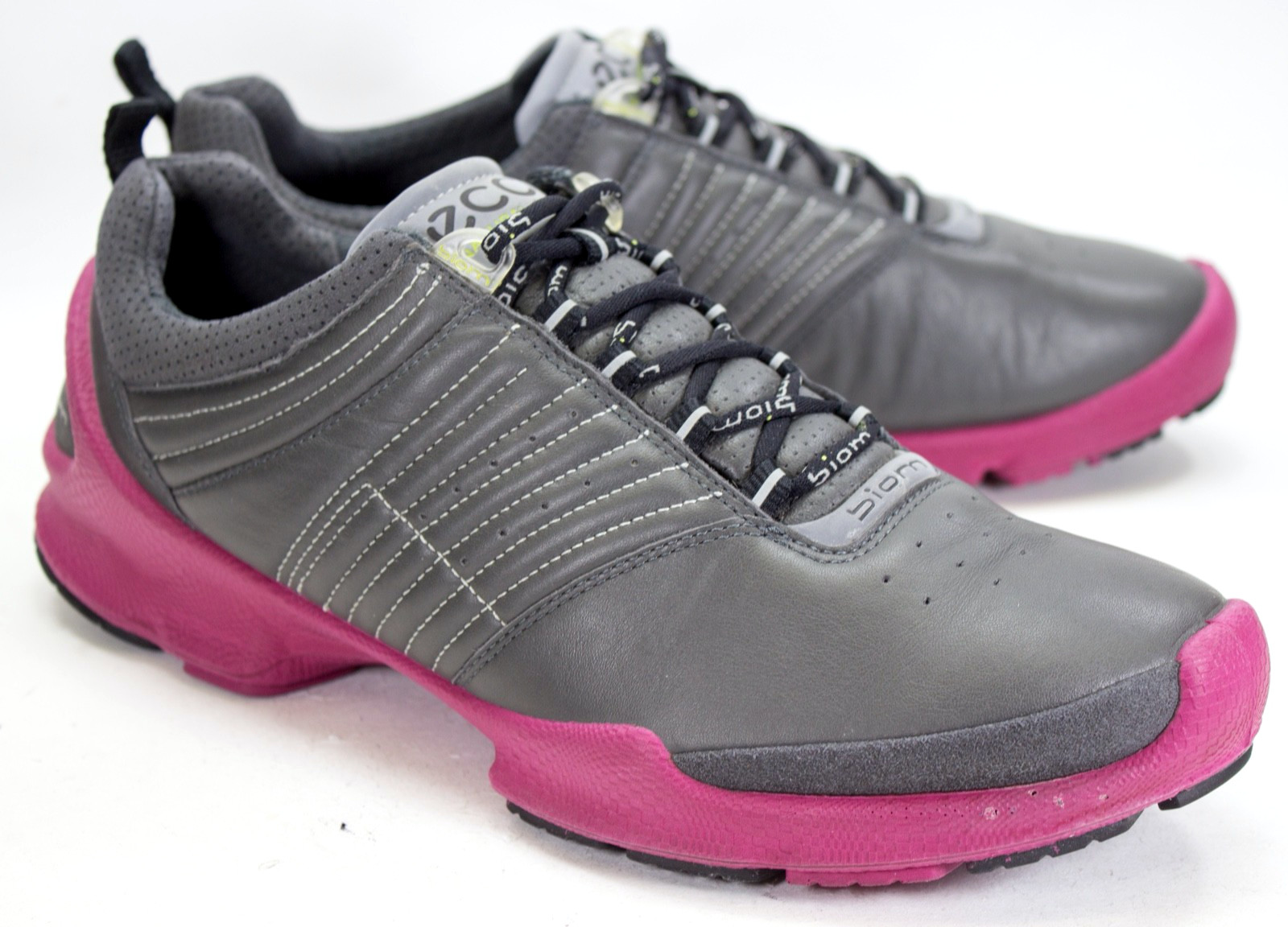 ECCO Biom 8 Womens EU 41 US 10/10.5 Running Sneakers Shoes Gray Purple Leather