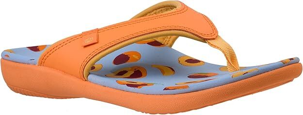 Spenco Women’s Yumi Fruitopia Peaches Thong Flip Flop Medium