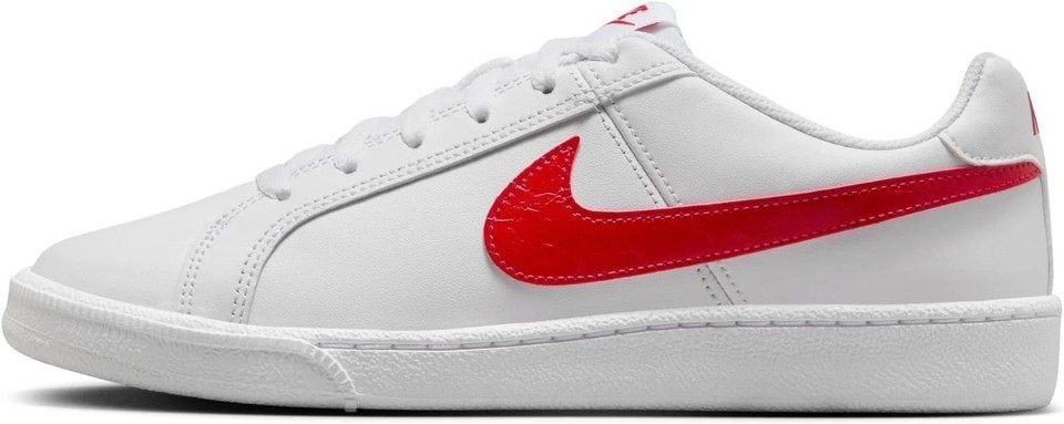 Nike Court Royale White Red Casual Lace Up Sneakers 749867-114 Womens Size 8 New