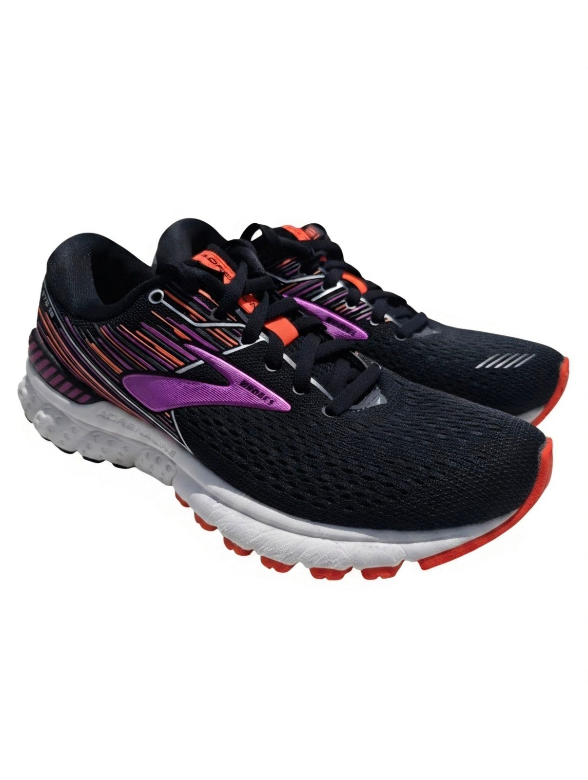 Brooks Adrenaline GTS 19 Running Shoes Black/Purple/Orange Medium B