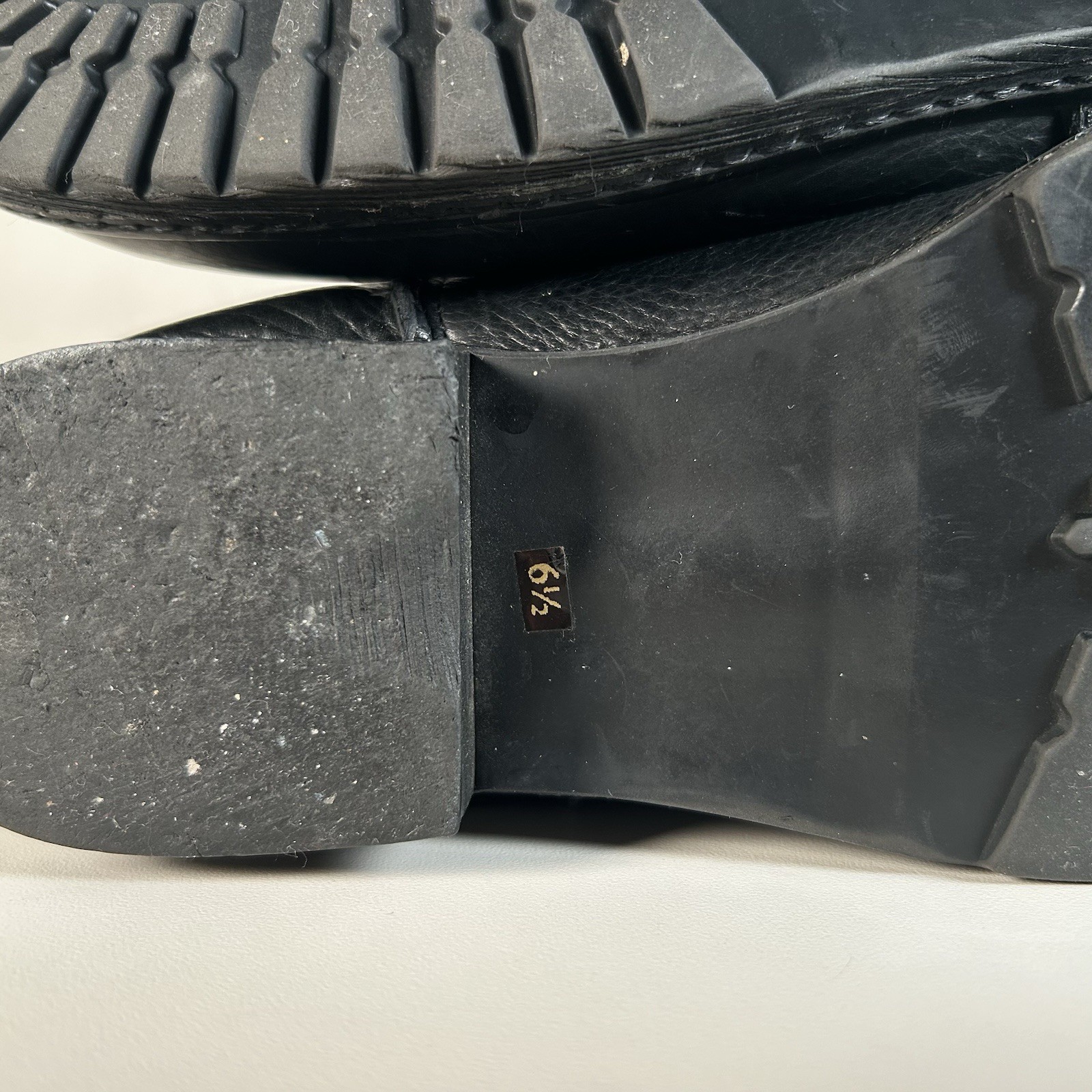 Y2K Steve Madden Black Leather Buckle Moto Combat Ankle Boots Women’s 6.5