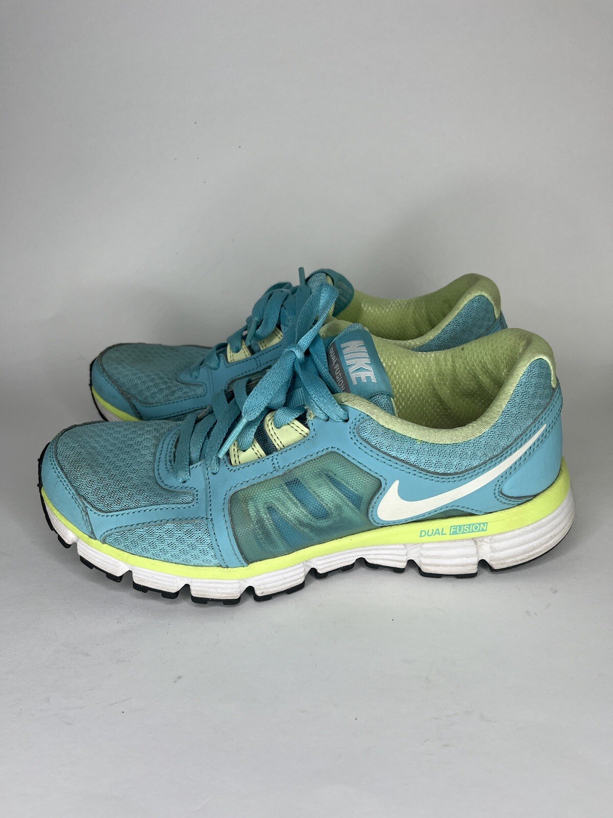 Nike Womens Dual Fusion ST 2 454240-400 Blue Running Shoes Sneakers Size 8