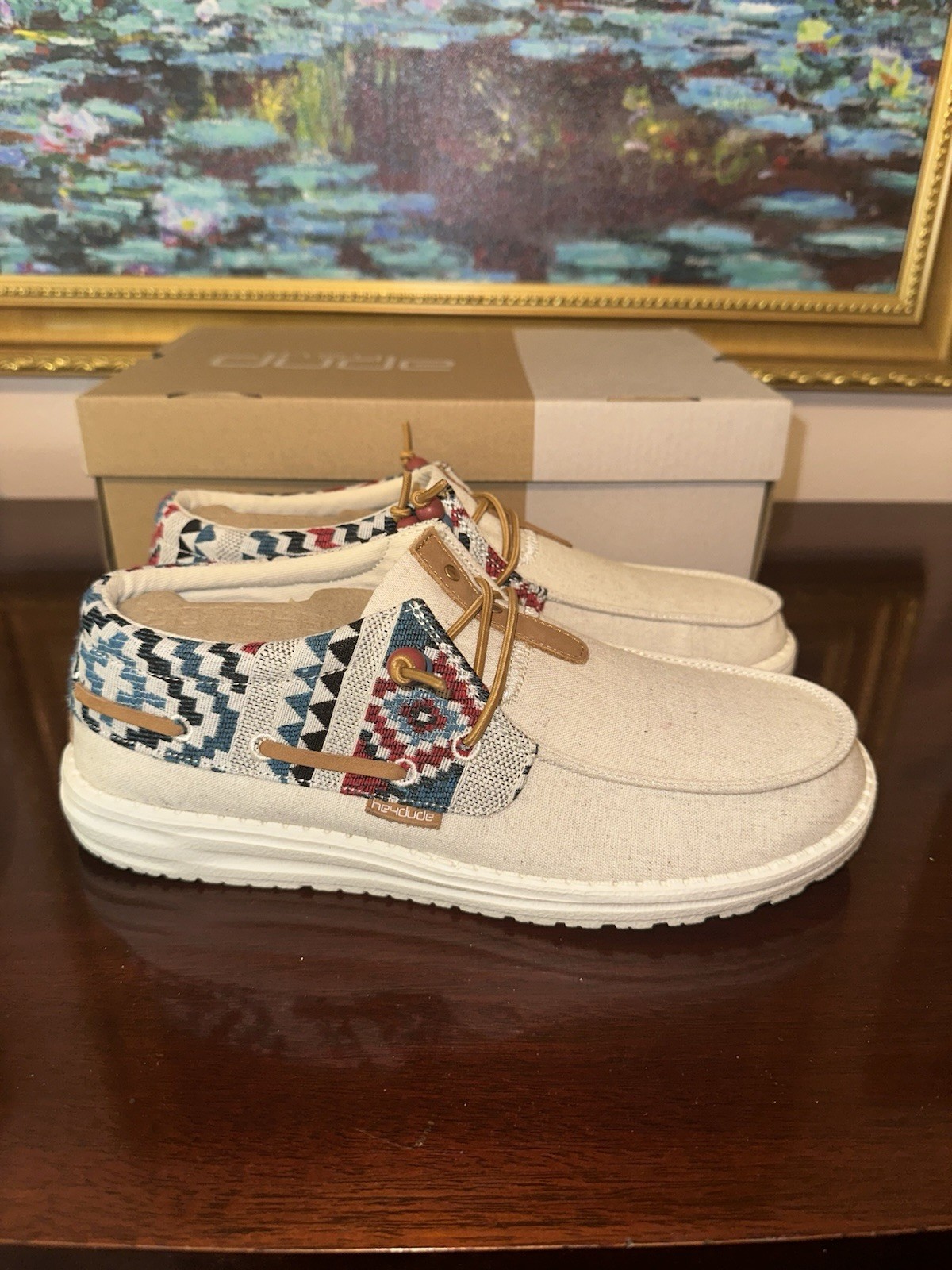 Hey Dude Women’s Ellie Festival Joshua Tree Slip-On Canvas Casual Shoes Sz 8