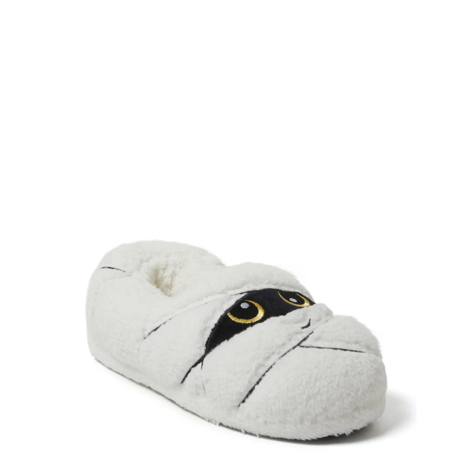 Dearfoams Cozy Comfort Halloween Mummy Closed Back Slippers (W 11-12 / M 9-10)