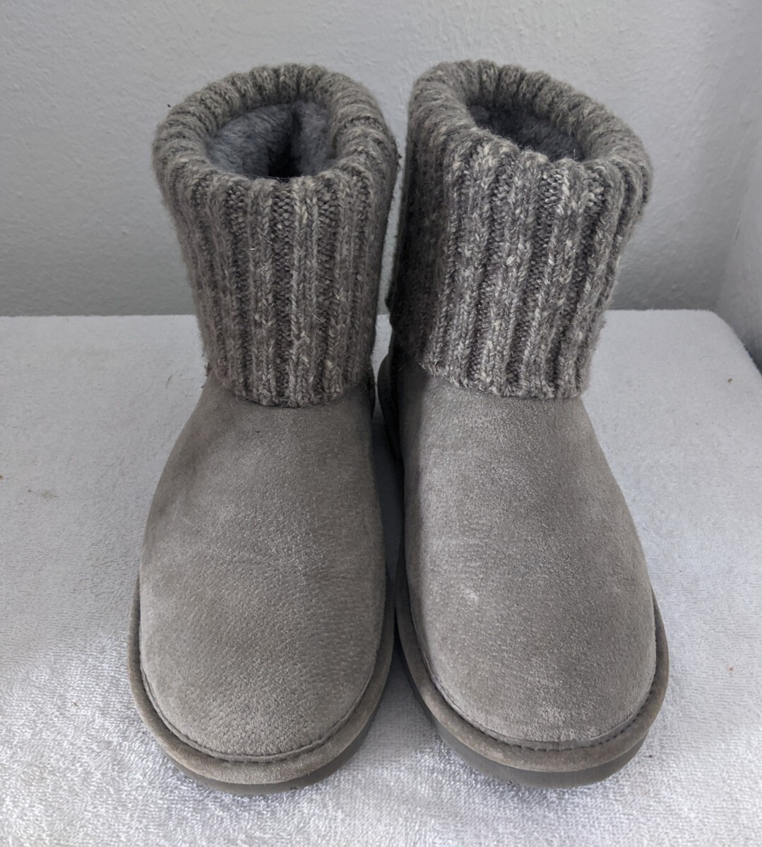 Lam Empire Women’s Suede & Knit Ankle Boots Gray No Size See Pictures Below