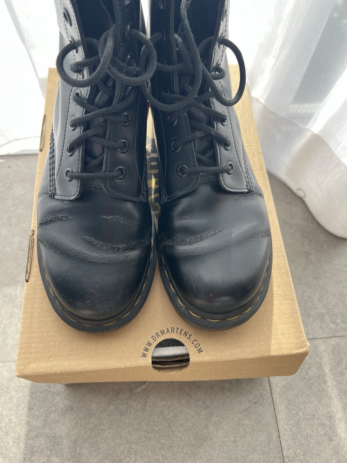 Authentic Dr. Martens 1460W Leather Women’s Boots 8 US – Black