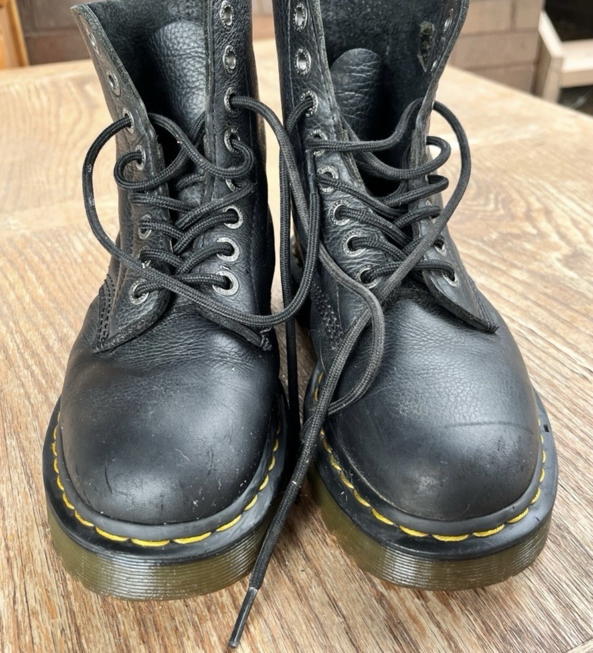 Dr. Martens 1460 Pascal Virginia Leather Boots for Women, Size US 8