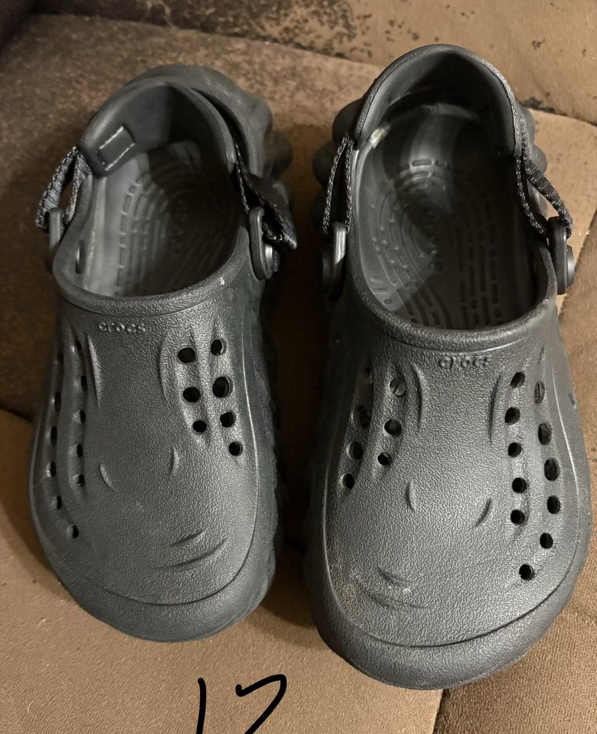 Crocs Classic Clog Women’s US 12 Black Slip-On Comfort Rubber Clogs