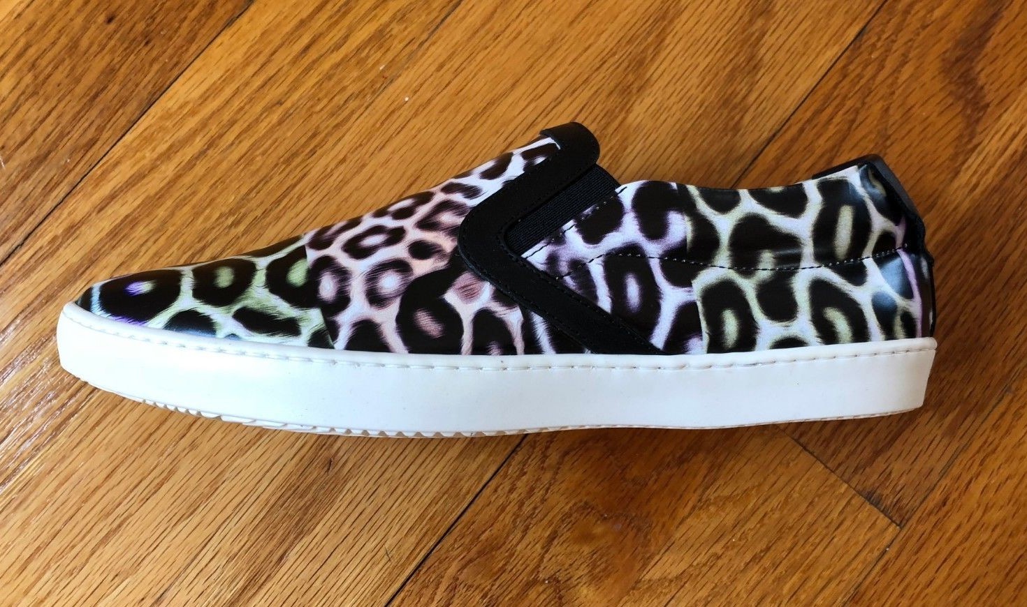 NIB Just Cavalli Women’s Leopard Design Slip-on Sneakers Sz 6 US 36 EUR