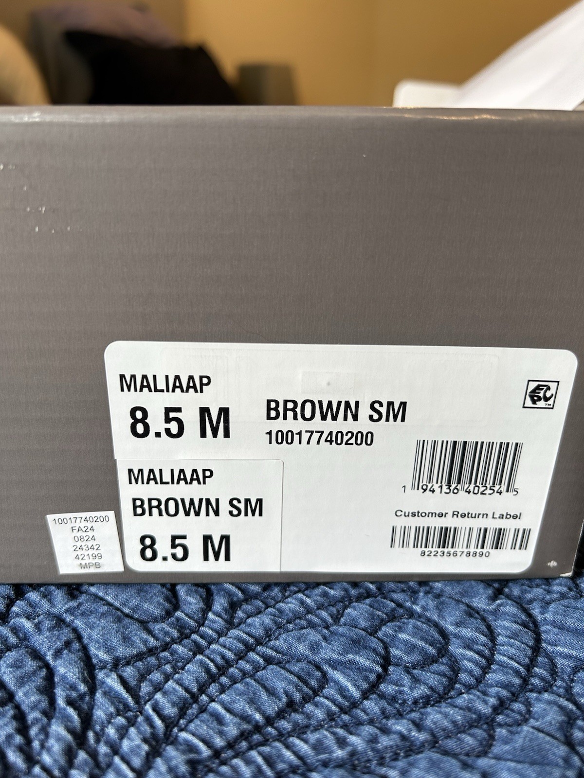 Style&Co. Maliaa Brown Knee High Riding Boots Zip Buckle Women’s 8.5 M