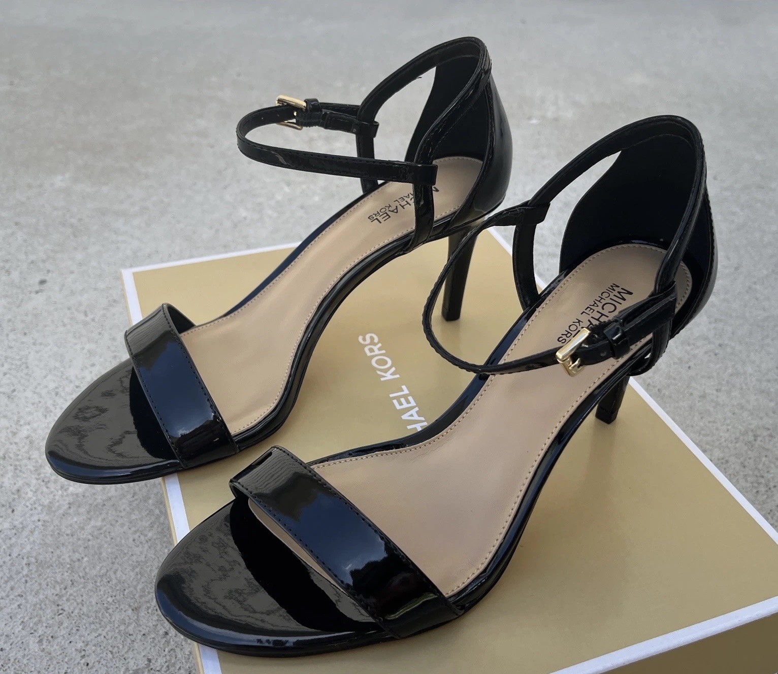 Michael Kors Sandal Pump Heels Size 5 M Special Occasion Simone Mid Heels