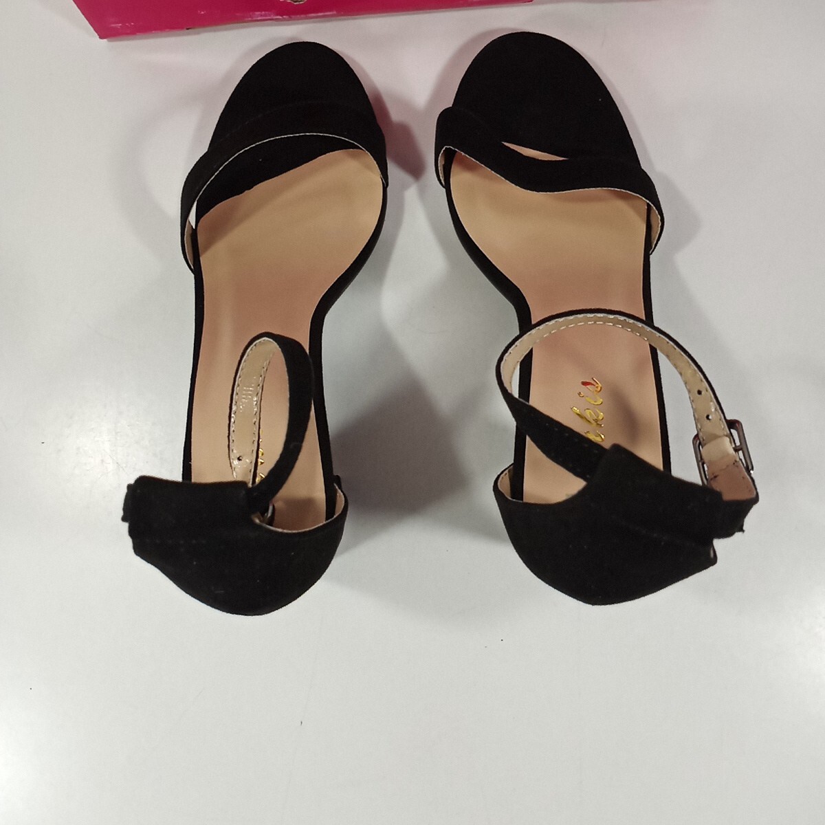 ANKIS Ankle Strap Chunky Low High Heel Dress Party Sandal Shoes Black 6 B