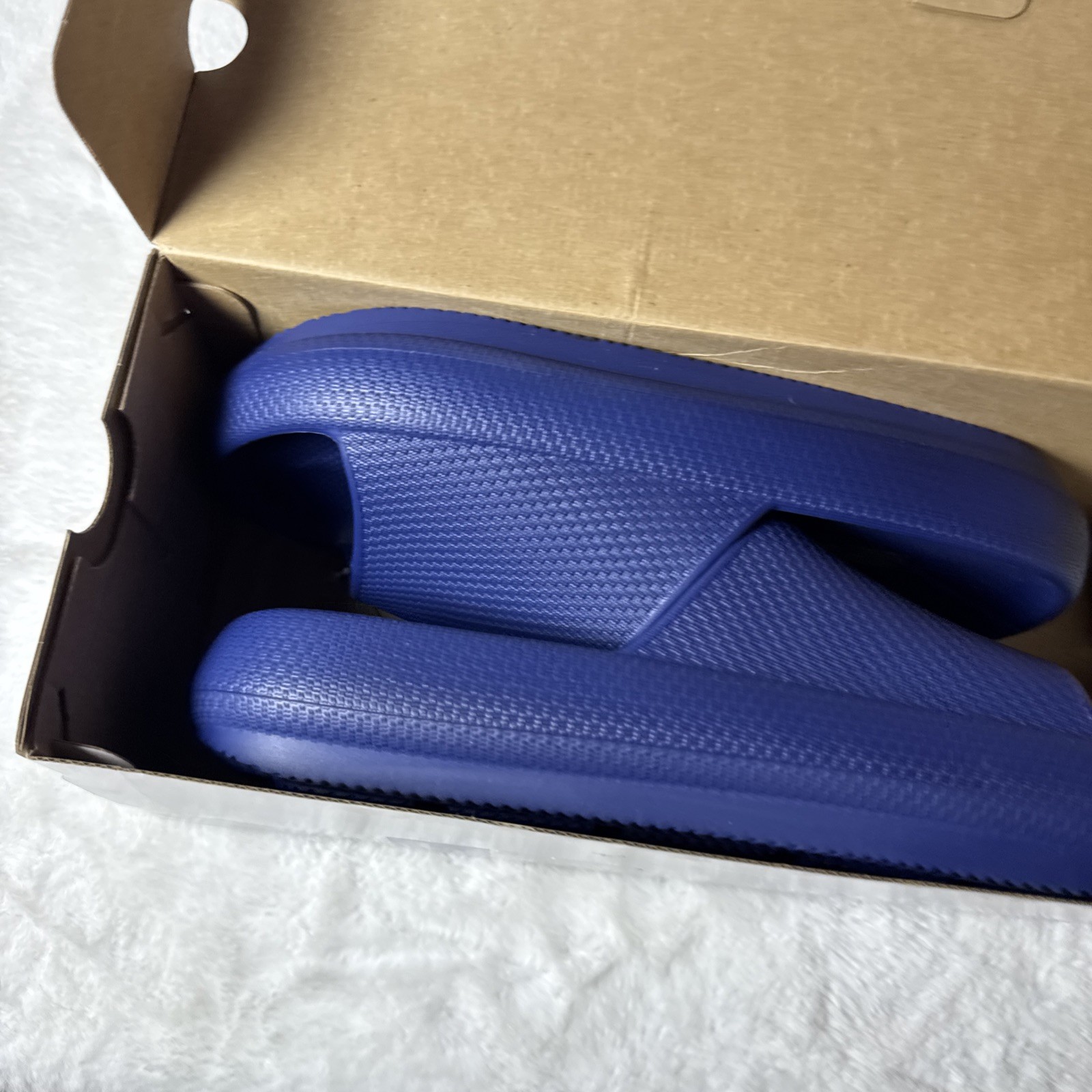 32 Degrees Cool Cushion Navy Slide Sandals Size Large W9-10 / M7-8