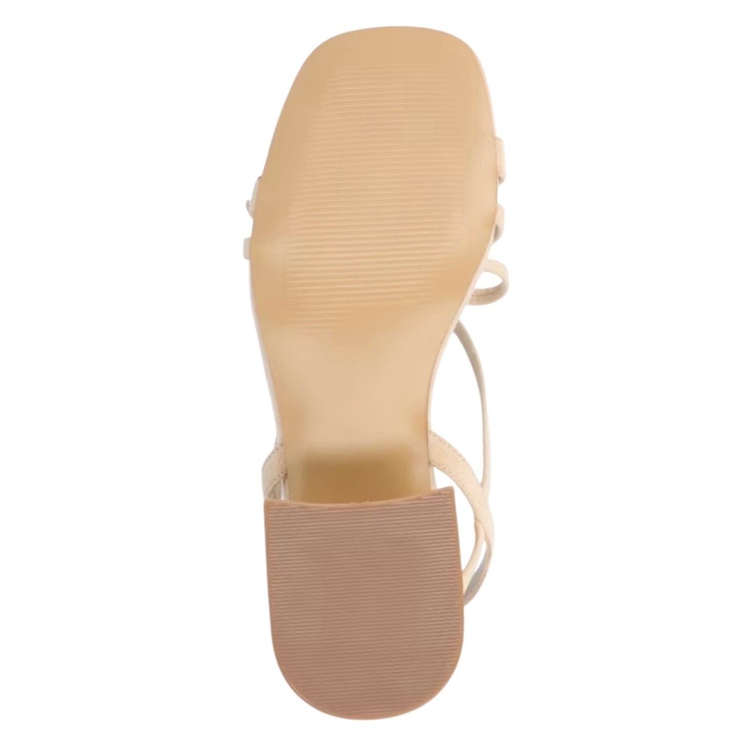 Journee Women’s Amity Bow Detail Strappy Block Heel Sandals Beige Size 11
