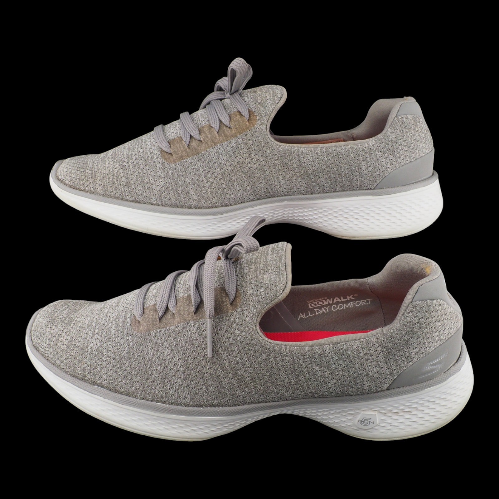 Skechers GoWalk 4 All Day Comfort Gray Walking Shoes 14901 Womens 7.5