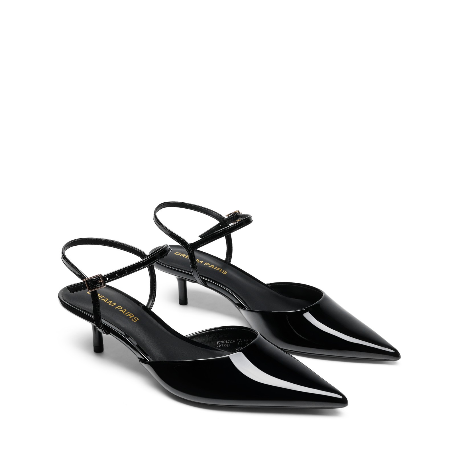 Women 1.8″ Kitten Heels Pointed Toe Slingback Wedding Formal Party Dress Pumps
