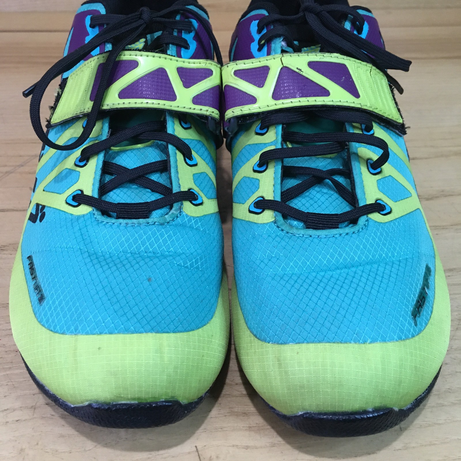 Inov-8 Fastlift 315 Shoes Women’s Sz 10.5 Weightlifting Training Gym Blue Yellow