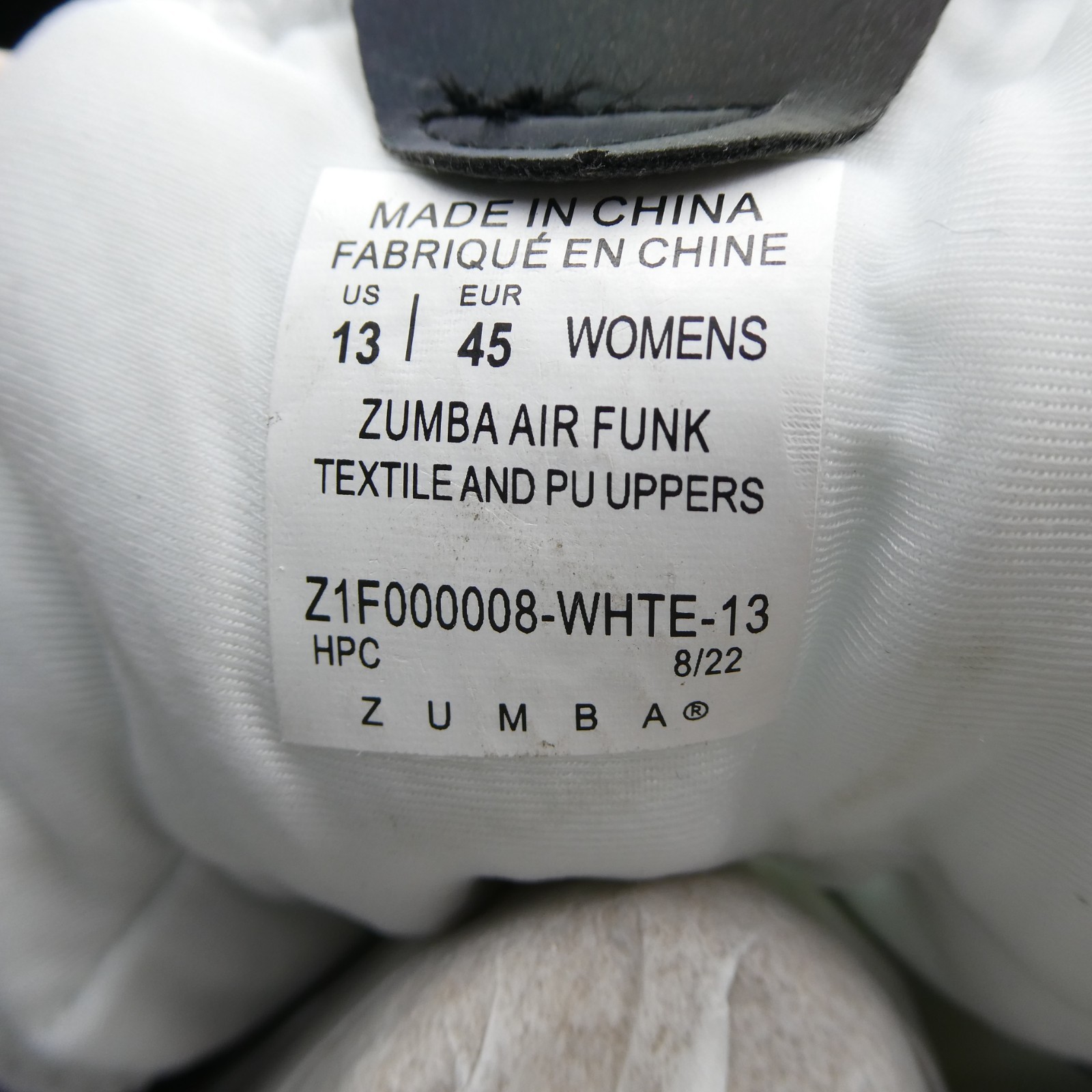ZUMBA Mid High Top Shoes Trainers Dance Reflective Limited Convention Edition 13