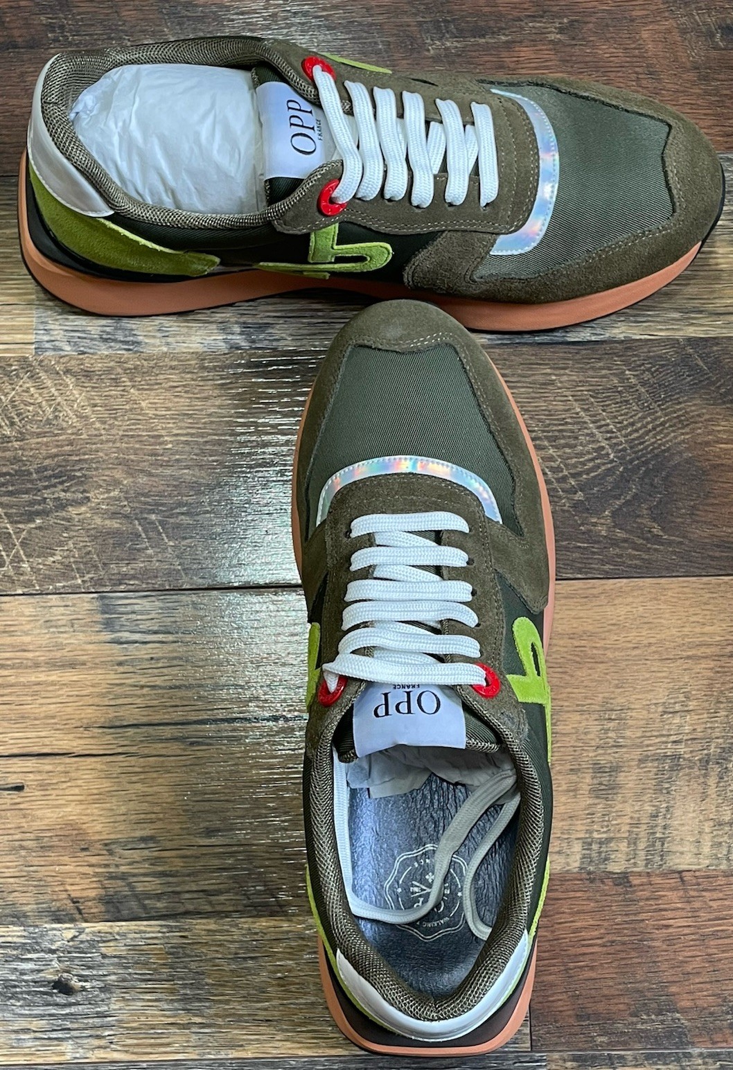 OPP Women Fashion Sneakers Casual Suede Leather Athletic Tennis Sports Size 10