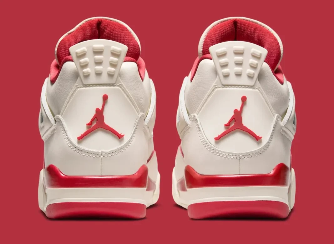 Nike Air Jordan 4 Retro Shoes Pale Ivory Sierra Red HV0823-108 Women’s Sizes NEW