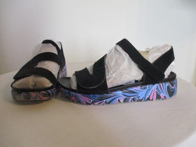 Alegria Womens ANA-170 I Got You Babe Platform Sandals Multicolor Sz EU 30 US 9