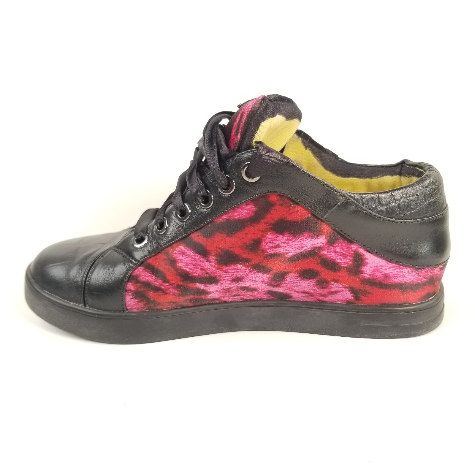 Just Cavalli Women’s Designer Sneakers Leather Satin Shoes Size EU-37 / US-7