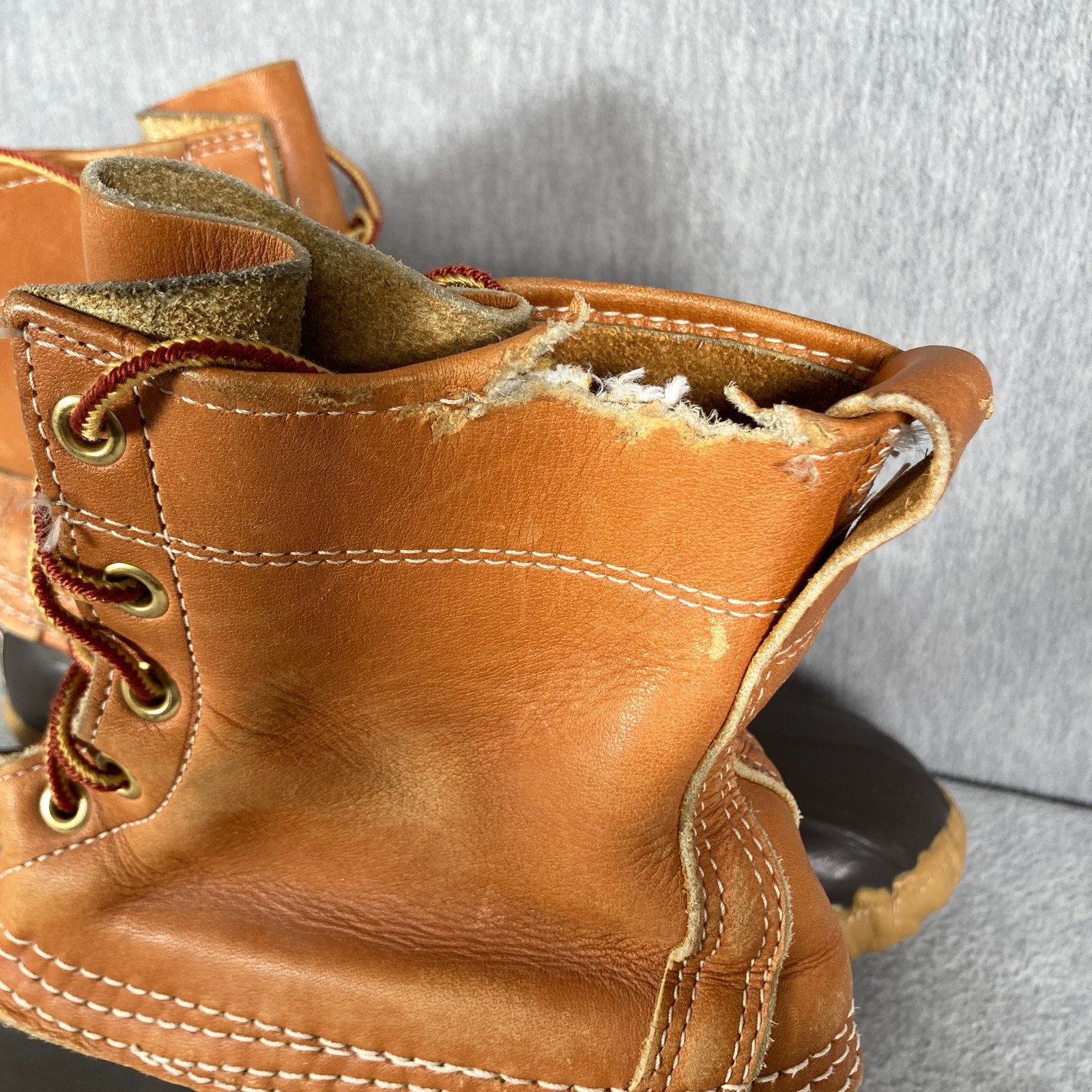 VTG LL BEAN Maine Hunting Shoe Boots Womens 6 N Tan Brown Bean Boots Waterproof