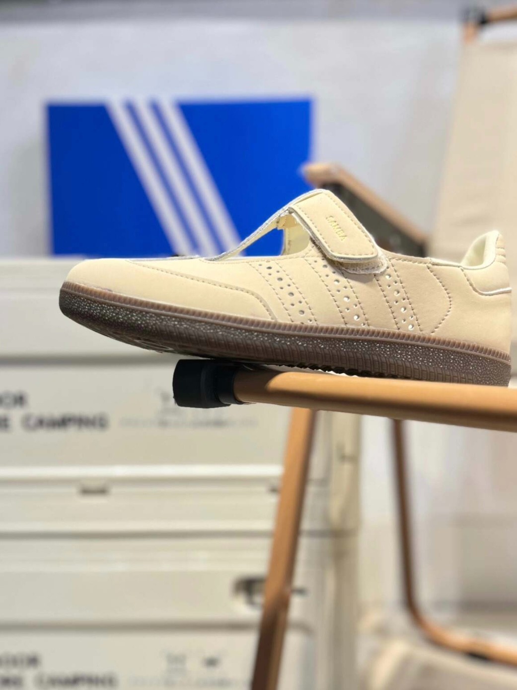 Adidas Originals Samba Jane Mary Jane Shoes Women’s Beige KJ 3969 New