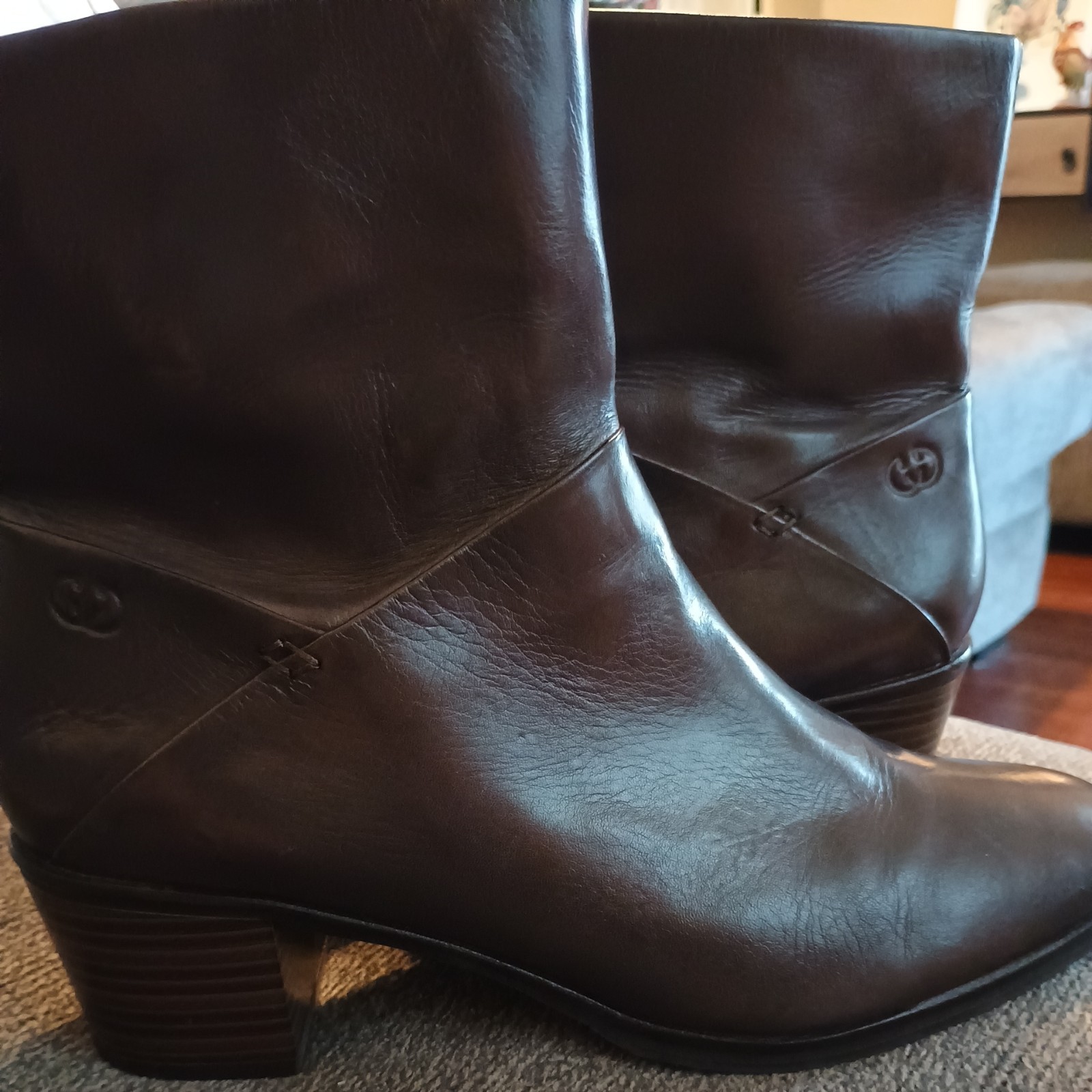 Gerry Weber Brown Leather Boots Sz 41
