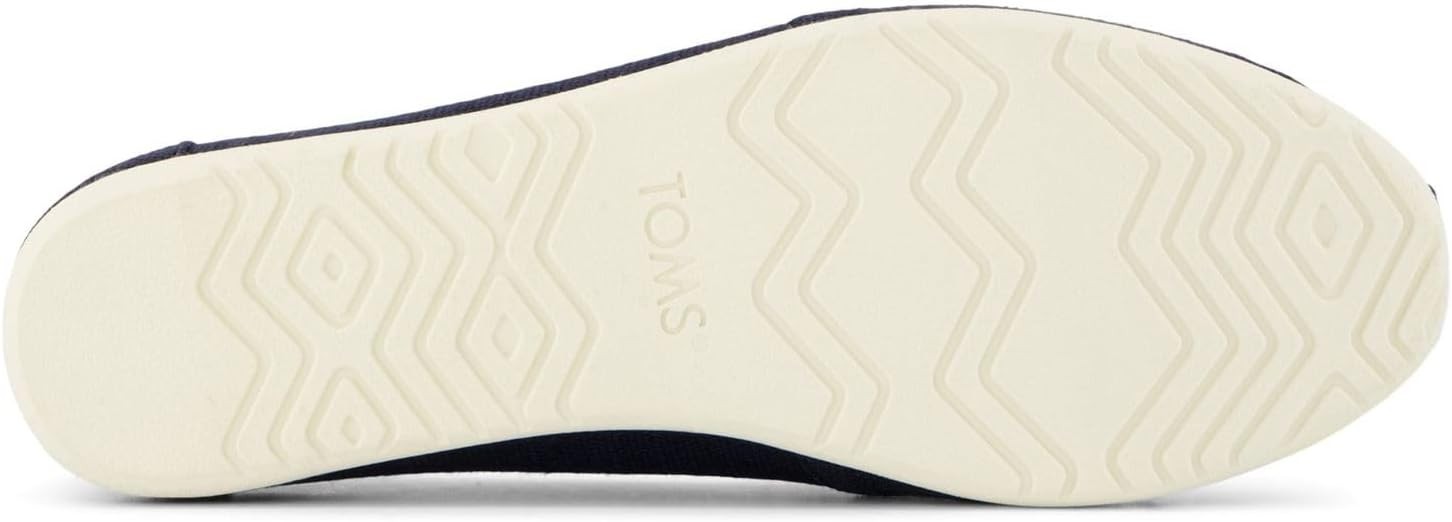 TOMS Women’s Alpargata Classic Heritage Canvas Slip-On Flats Navy 7 NEW
