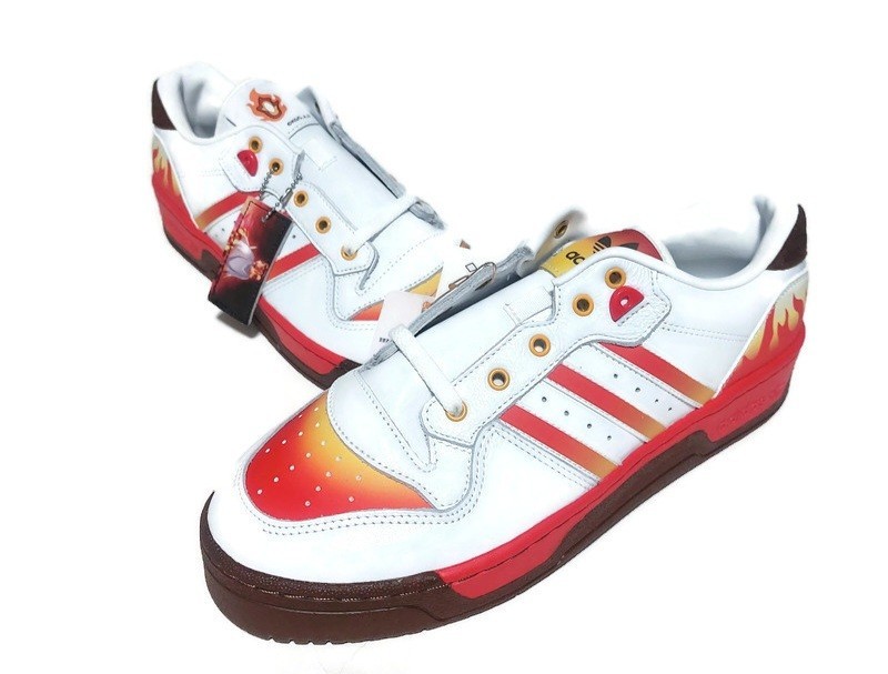 Adidas Rivalry Low Demon Slayer Rengoku Basketball Sneakers Mens 11 JI3310