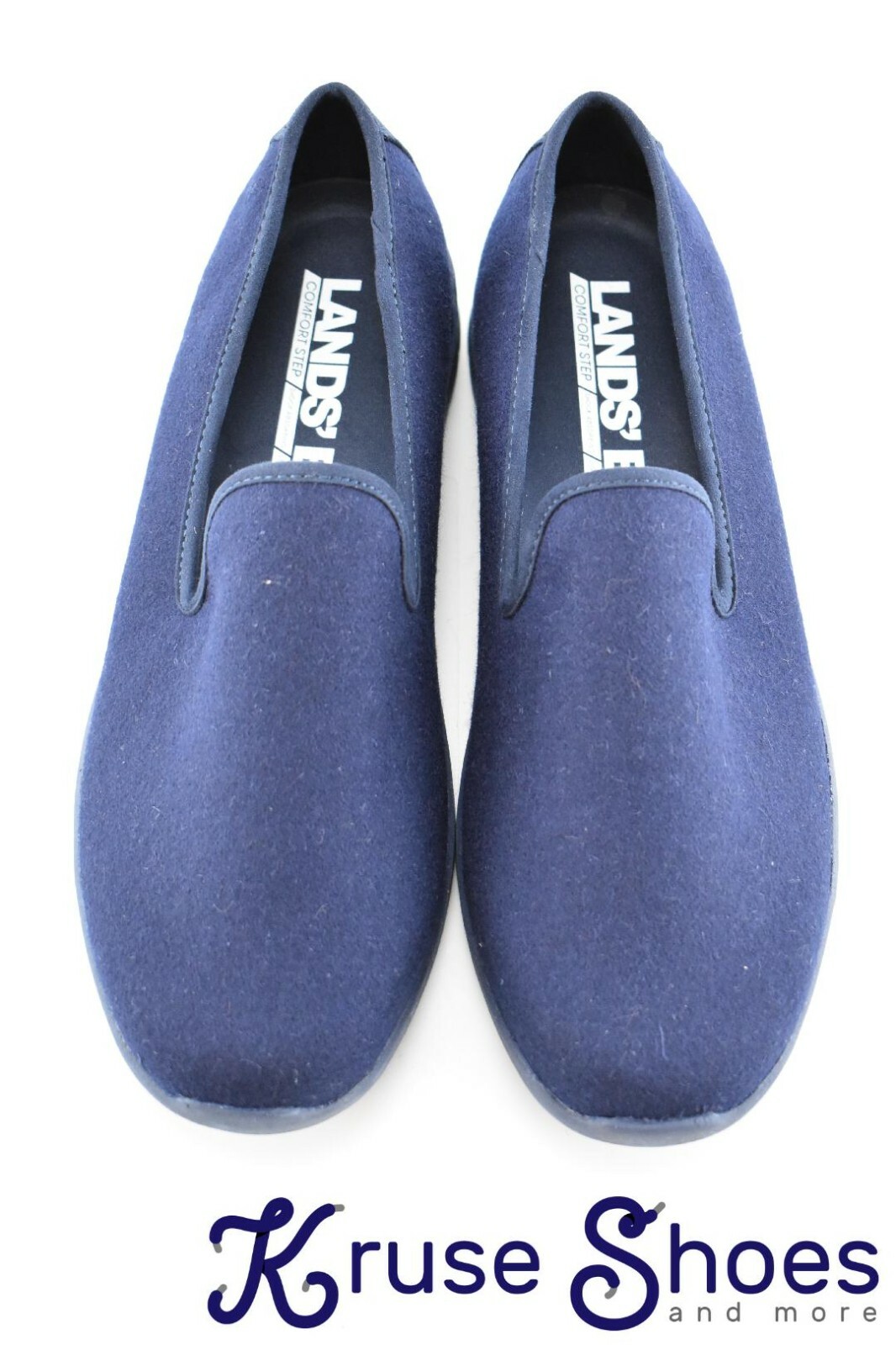 Lands End Women’s Lightweight Comfort Wool Slip On Shoes «Deep Blue» Size 9.5B