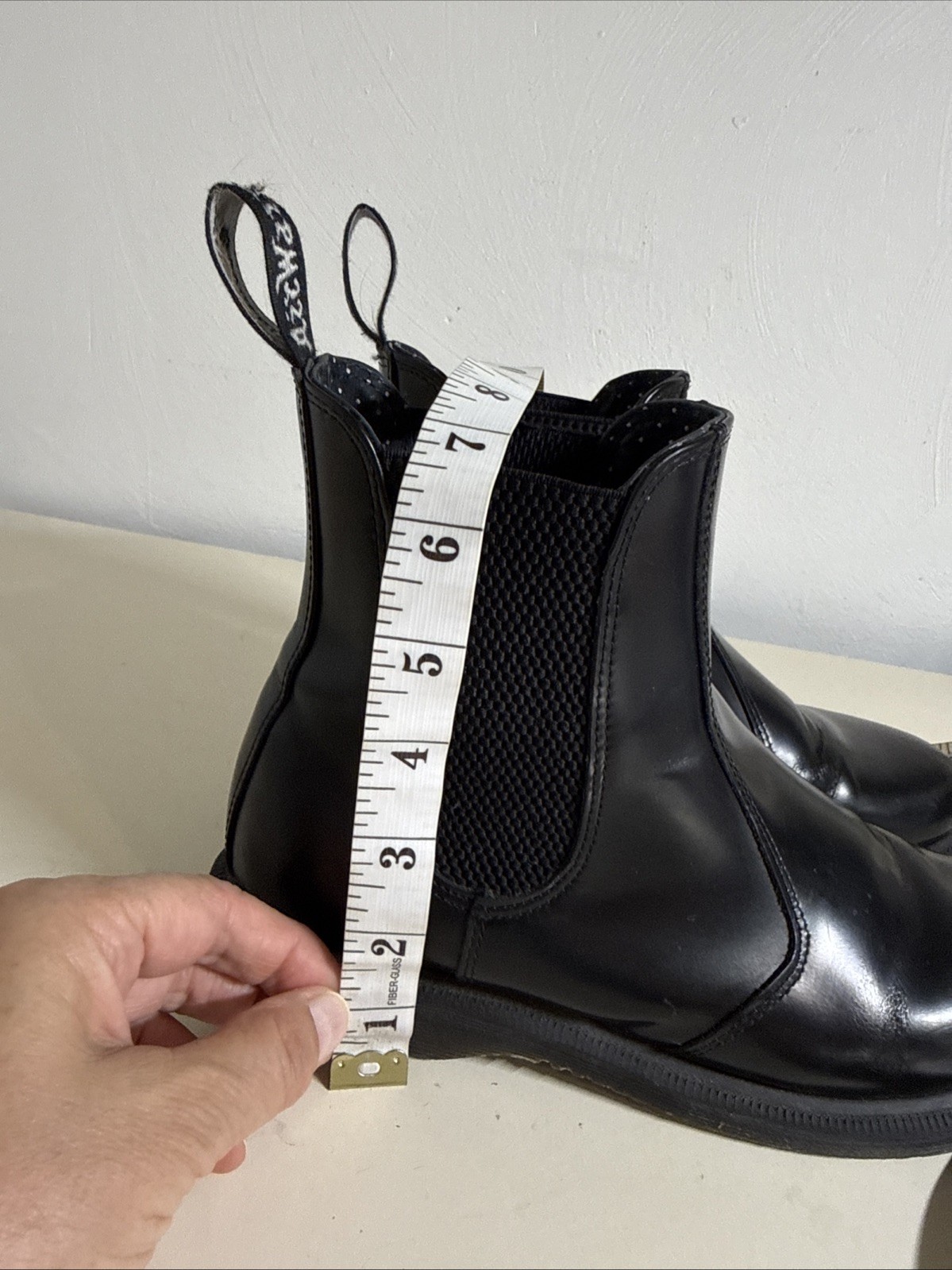 Dr. Martens short boots/ US size 7 Black PVC