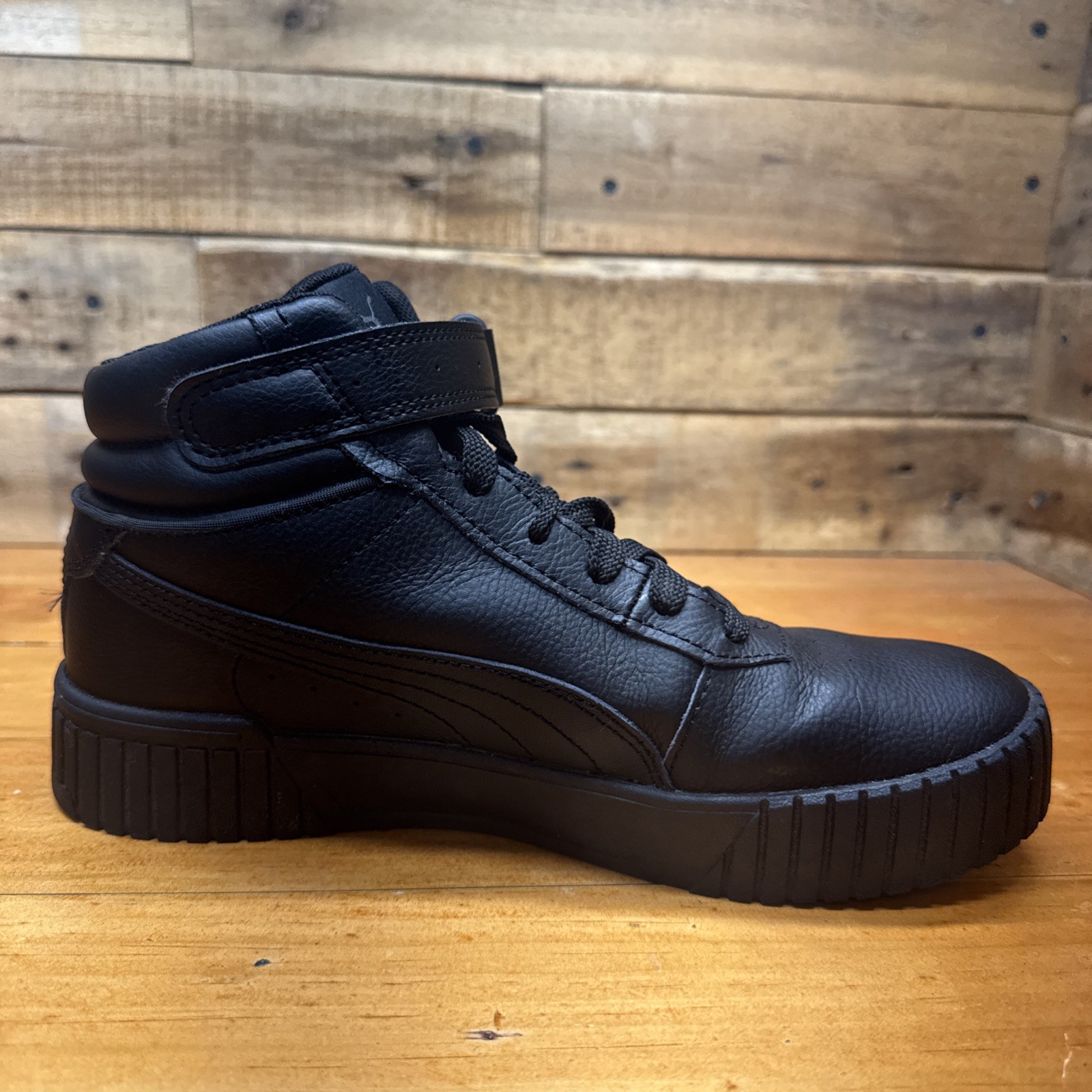 Puma Carina 2.0 Mid Women’s 5.5 Shoes All Black Fashion Dance Sneakers 385851-01