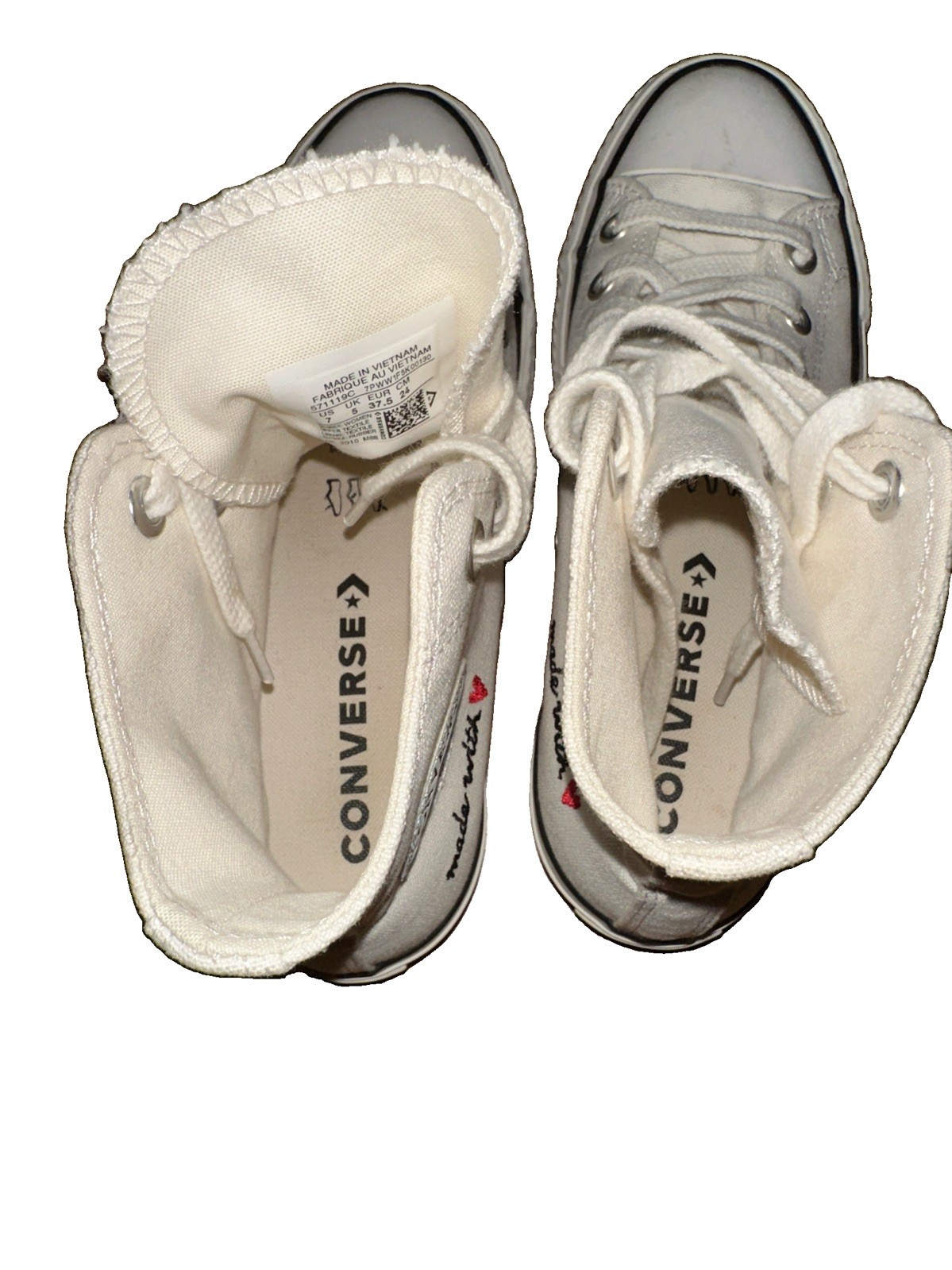 Sz 7 Converse ChuckTaylor All Star Platform High TopTennis Shoe – MADE WITH LOVE