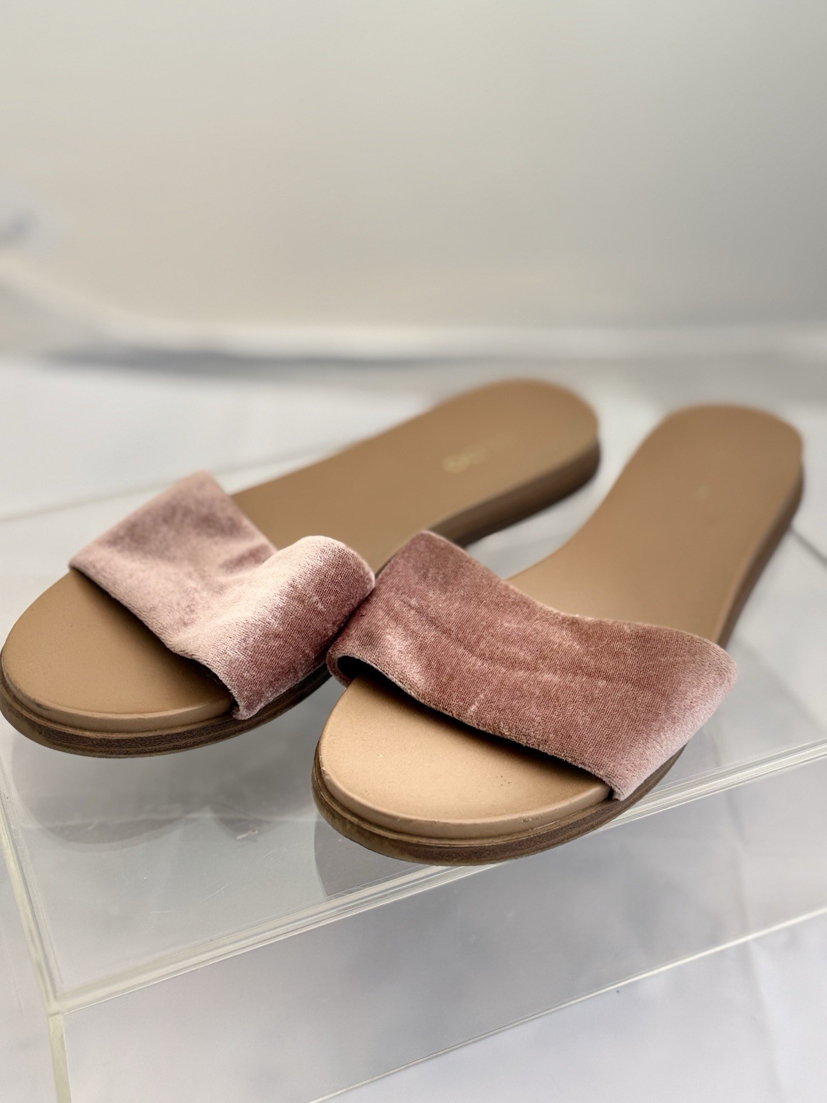 ALDO Feminine Women’s Pink Summer Slide Sandals Flat Open Toe