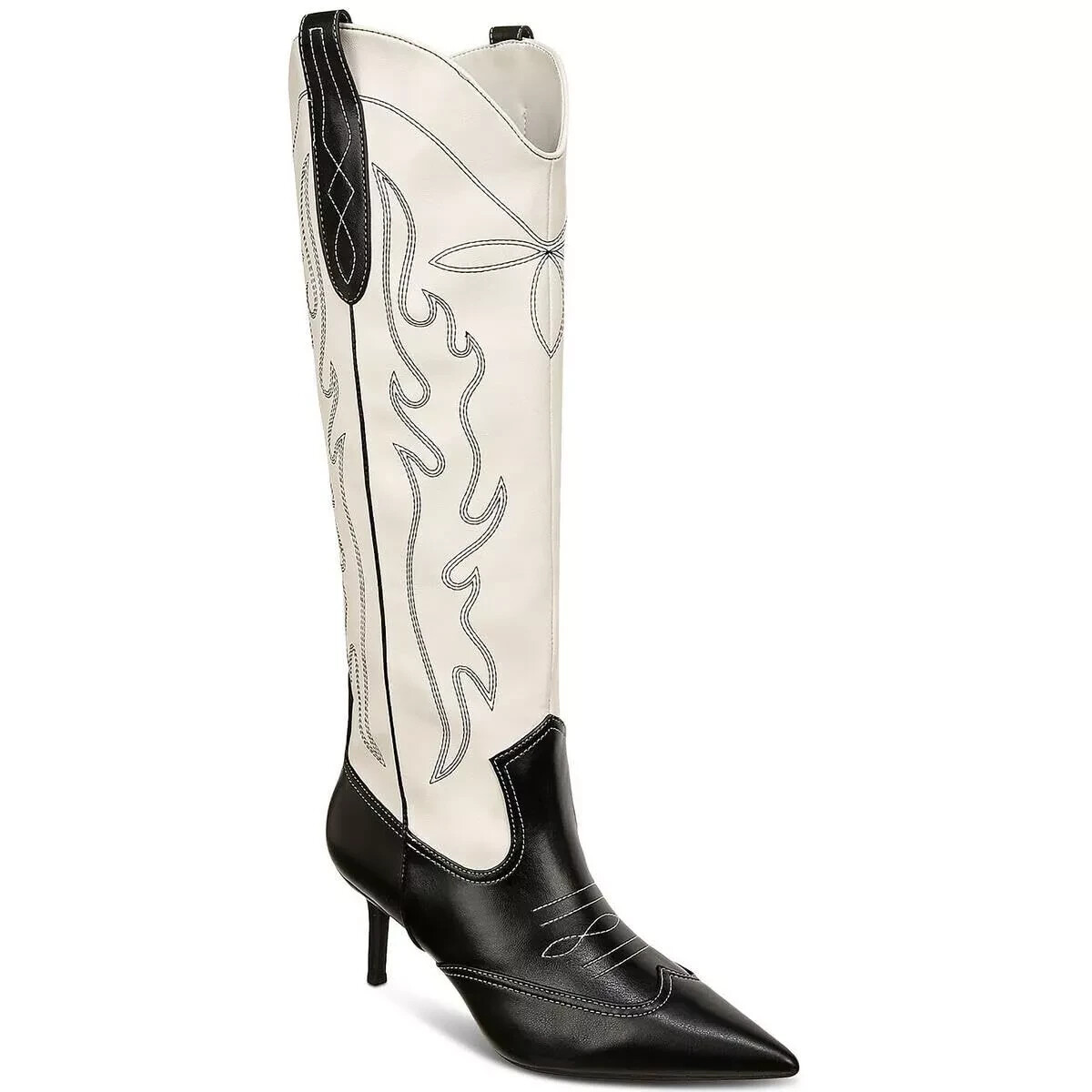 INC Womens Hayleigh Faux Leather Knee-High Boots Black 6.5 Medium (B,M)