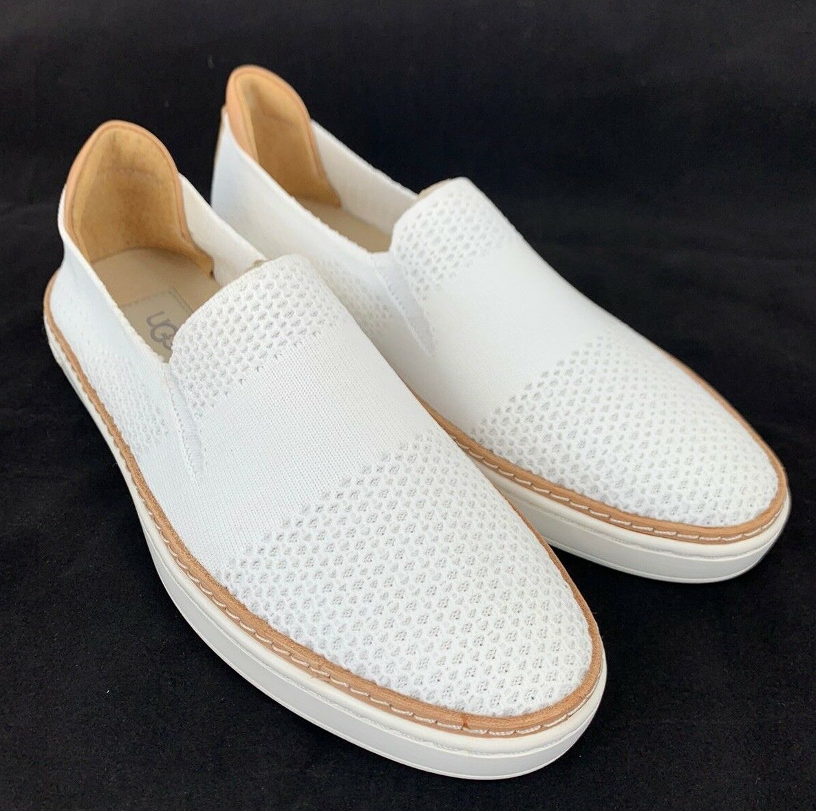 Ugg Sammy Knit Women’s White Slip On Casual Sneakers 1016756