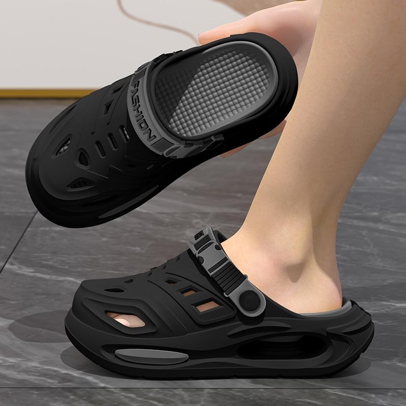 Summer Cave Shoes Men Women Breathable Sandals Non-slip Cushion Slippers Fashion