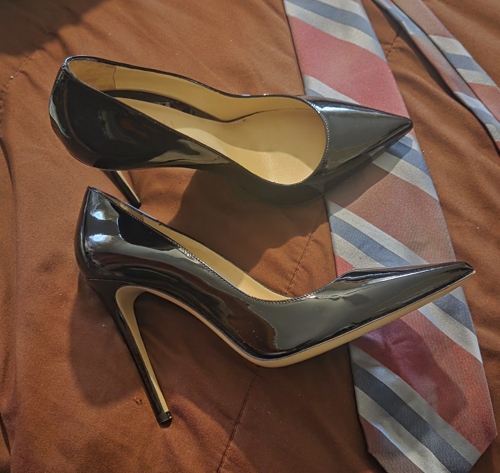 M. GEMI BLACK STILETTO, SIZE 39 (US 8.5) – See SIZE Chart