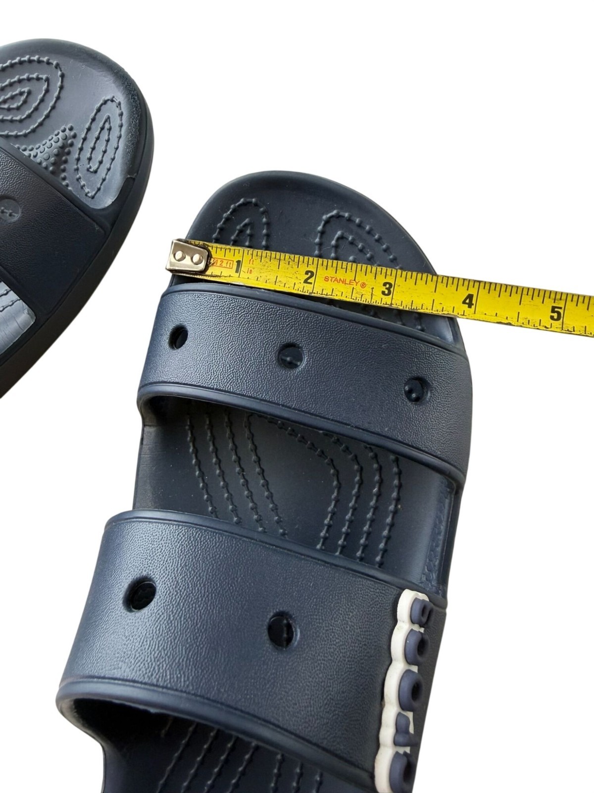 Crocs Navy Blue Womens Slide Sandals M6 W8 Unisex