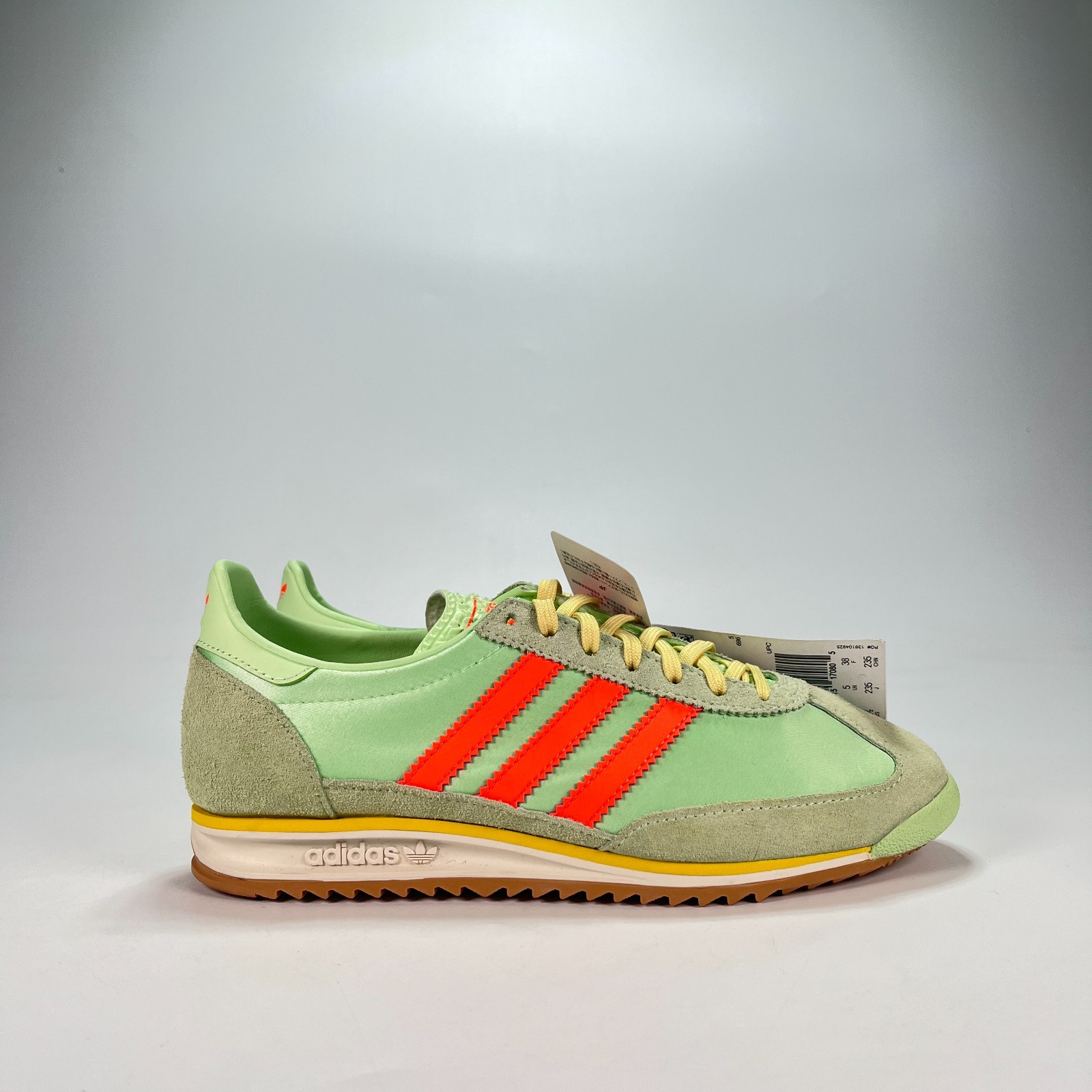 adidas SL 72 OG Semi Green Spark Solar Orange Sneakers JI0197 Women’s Size 6.5