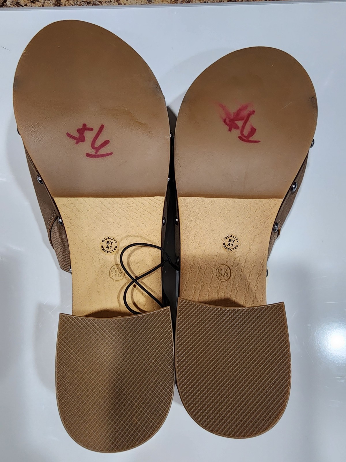 Ana Elissa Cognac Clog Sandals Shoes Women’s Size 9.5 M *check Description*