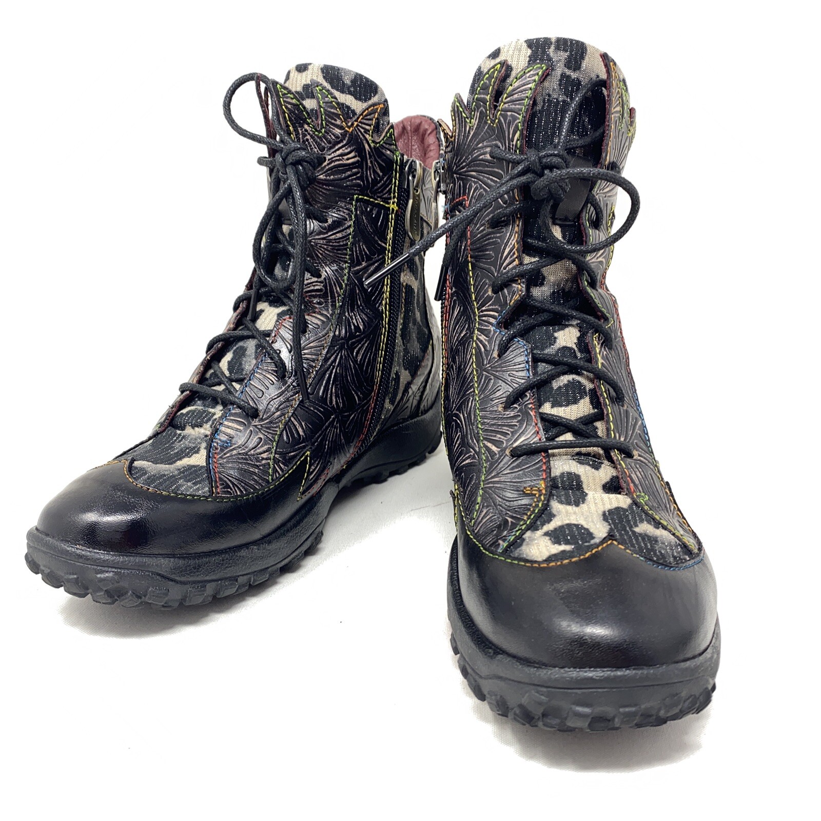Spring Step L’Artiste Ileana Leather Boots Winter Side Zip Sz 36 US 6 M